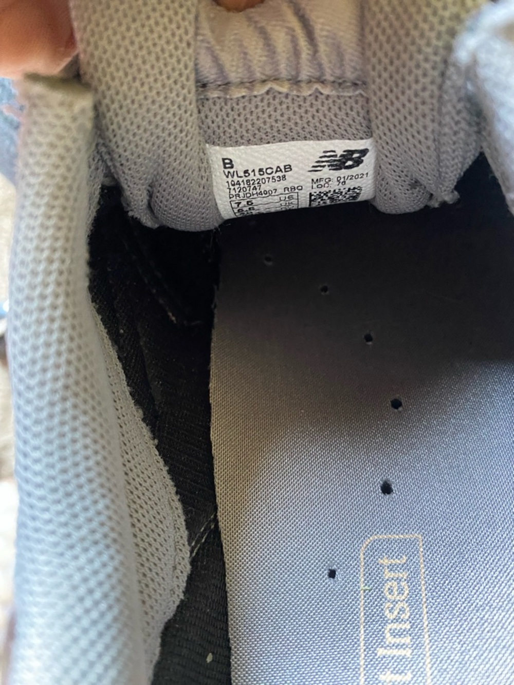 New Balance Light Grey Mesh Running Shoe